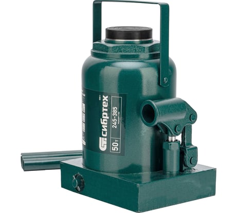 Домкрат гидравлический бутылочный СИБРТЕХ 50 т, 245-385 мм 50811