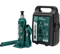 Домкрат гидравлический бутылочный СИБРТЕХ 3 т, 180-320 мм, кейс 50813