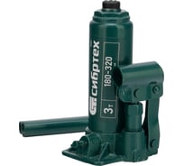 Домкрат гидравлический бутылочный СИБРТЕХ 3 т, 180-320 мм 50801