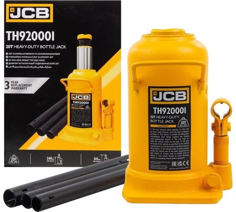 Бутылочный домкрат JCB  20 т, TH920001(58019) JCB-TH920001(58019)