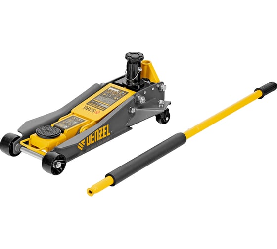 Домкрат гидравлический подкатной Denzel 2/3т, 98-770мм, быст. подъем, низ. подхват, проф,suv 51270