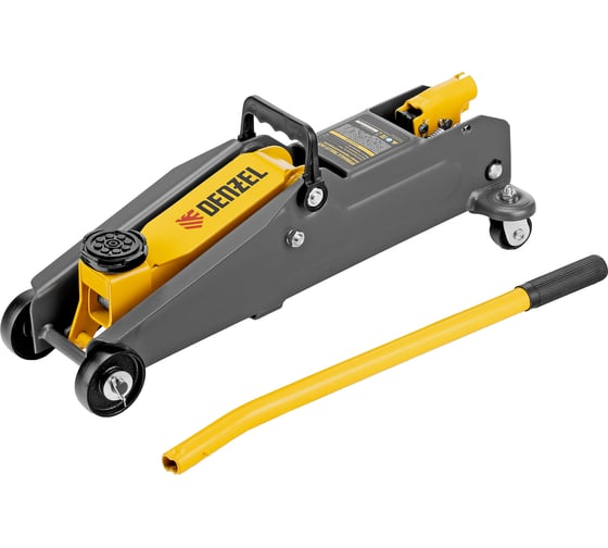 Домкрат гидравлический подкатной Denzel 2 т, 135-385 мм 51230 1