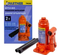 Домкрат бутылочный Partner с клапаном 2т h min-158мм, h max-298мм, ход штока-90мм, ход винта-50мм PA-T90204(52689)