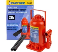 Домкрат бутылочный Partner 20т с клапаном h min-225мм, h max-430мм, ход штока-145мм, ход винта-60мм PA-T92007(52697)