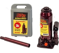 Гидравлический домкрат GARDE 3 т, бутылочный, в кейсе, 195-380 мм, 194-372 мм DGC030