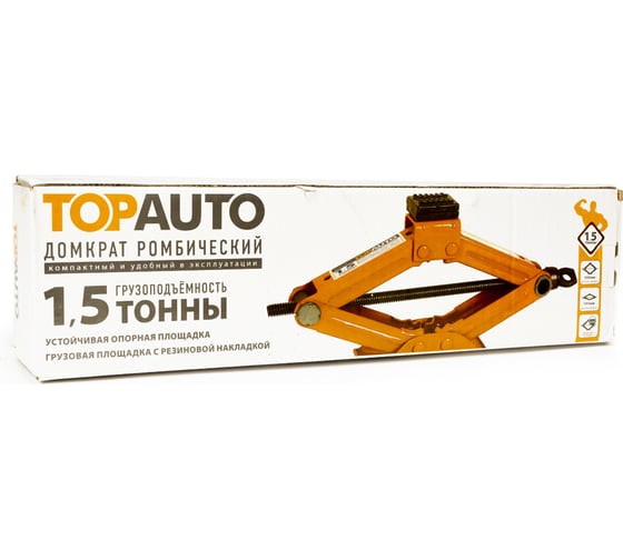 Механический ромбический домкрат TopAuto 1,5т h 135-320мм в сумке ДР -1,5