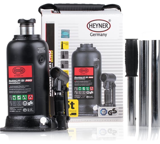 Гидравлический 2-ступенчатый домкрат Heyner 5 т PRO 346 050