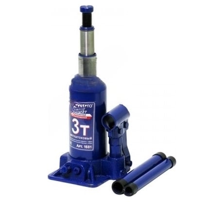 Телескопический гидравлический домкрат МаякАвто 3 т, h=168-418 мм /1/5_ 1681