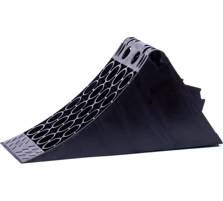 Упор противооткатный пластиковый грузовой черный 160 мм Partex НФ-00003275