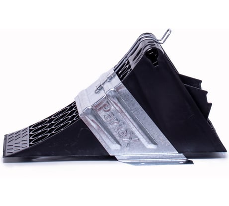 Комплект упор противооткатный пластиковый 200 мм черный, кронштейн для упора Partex НФ-0000547