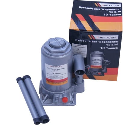 Гидравлический домкрат VETTLER 10т бутылочный 200x385 VEBJ10