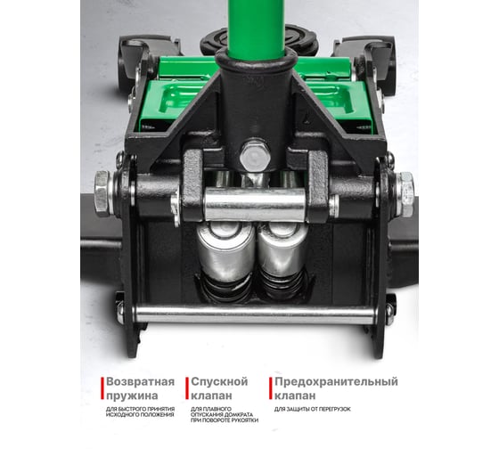 Домкрат подкатной гидравлический Rockforce 3т RF-T830018Z HT(58720)