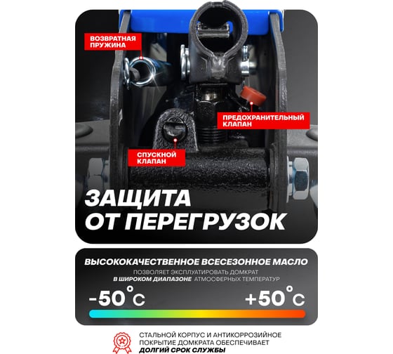 Домкрат подкатной гидравлический Forsage 2,5т F-TH22502(58717)