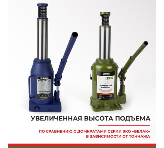 Гидравлический домкрат BELAK PREMIUM 32 т BAK.30021