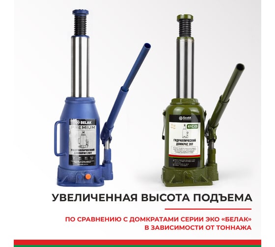 Гидравлический домкрат BELAK PREMIUM 20 т BAK.30020