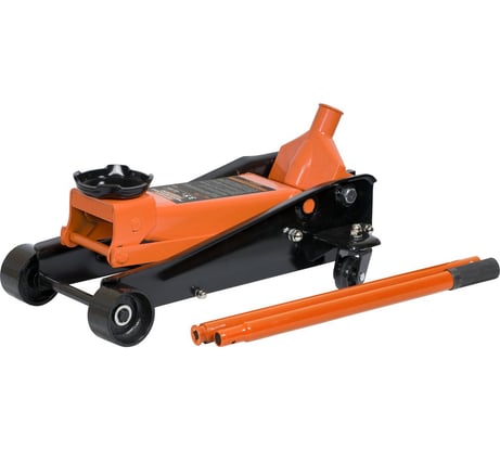 Гидравлический шиномонтажный подкатной домкрат АвтоDело быстрый подъем, 3.5 т, 145-500 мм 43356 11958