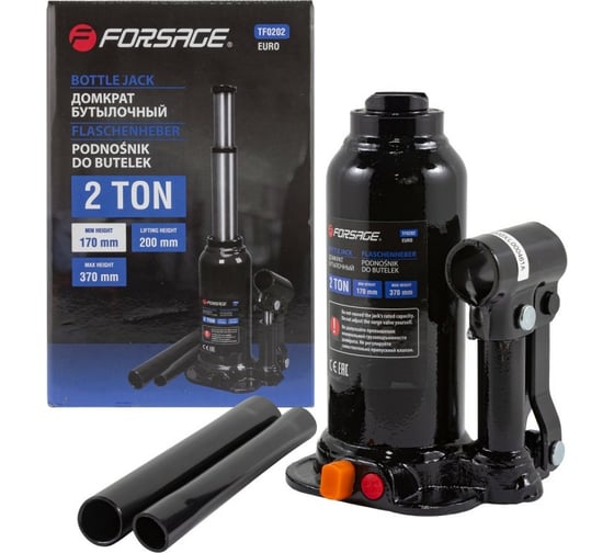 Бутылочный домкрат с двумя штоками, 2т Forsage F-TF0202n(9616) 1