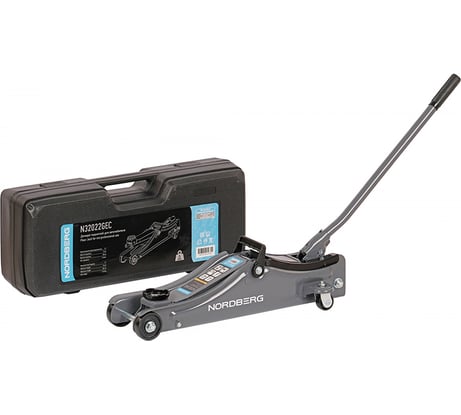 Домкрат подкатной для автолюбителя NORDBERG в кейсе 2 т N32022GEC