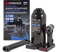 Бутылочный домкрат с клапаном Forsage 6т (h min 185мм, h max 360мм) F-T90604Euro(9605)