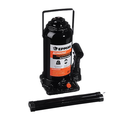 Гидравлический бутылочный домкрат ЕРМАК 15 т, 230-460 мм 770-095