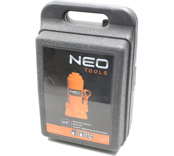 Гидравлический бутылочный домкрат NEO Tools 205-390 мм 8 т 11-701