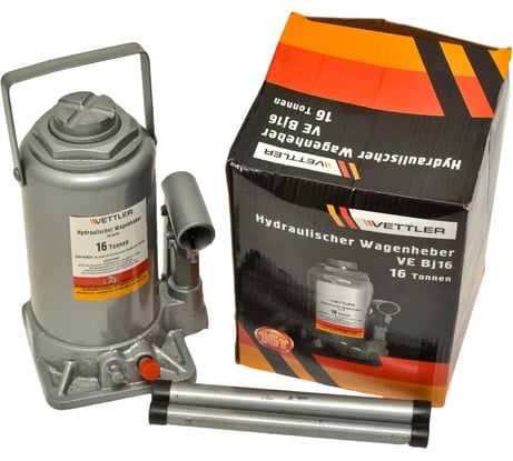 Гидравлический бутылочный домкрат VETTLER 16 т, 225-425 мм VEBJ16