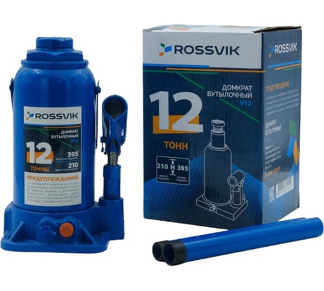 Домкрат бутылочный Rossvik г/п 12,0т V12
