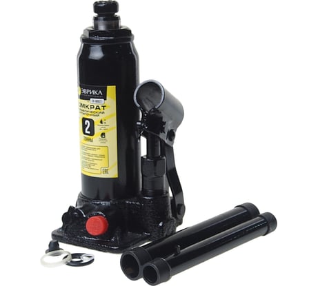 Гидравлический домкрат бутылочный с клапаном 2т, ремкомплект Эврика ER-80021 839177
