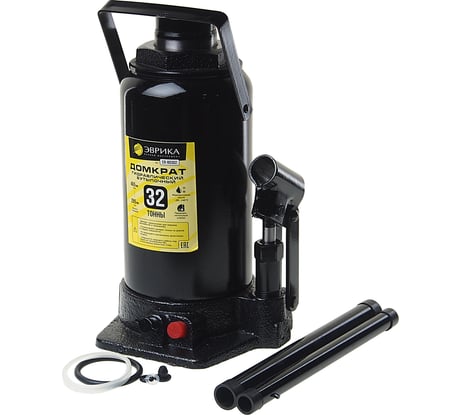 Гидравлический домкрат бутылочный с клапаном 32т, ремкомплект Эврика ER-80302 839178