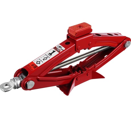 Механический ромбический домкрат FALCO 1 т, высота подъема 100-350 мм, резиновая площадка 770-057