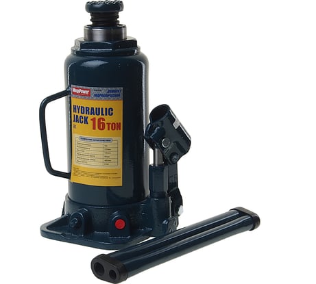 Гидравлический бутылочный домкрат MEGAPOWER 16 т, 230-460 мм, с клапаном M-91604