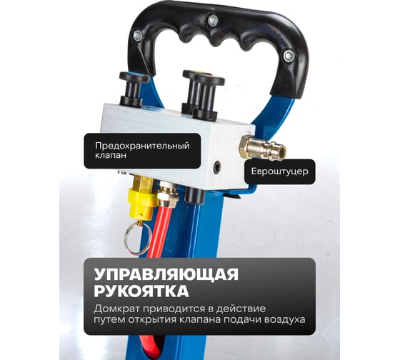 Домкрат подкатной пневматический Forsage 6т F-TRA1823(59248)