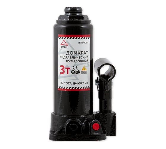 Гидравлический бутылочный домкрат в кейсе ARNEZI 3 т, 194-372 мм R7100032 1