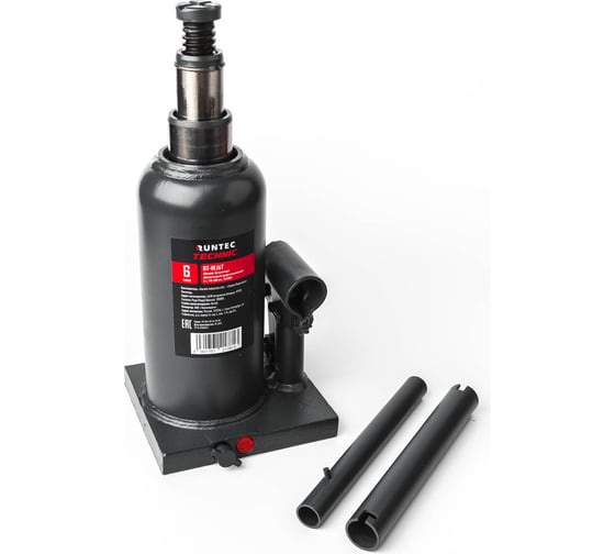 Домкрат бутылочный, двухштоковый, профессиональный RUNTEC 6 т, 190-480 мм TECHNIC RT-WJ6T