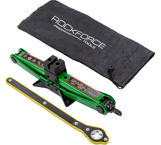 Домкрат механический ромб Rockforce 2т RF-10152A(60764) 1