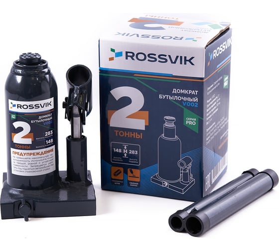 Домкрат бутылочный Rossvik PRO V002 г/п 2.0 т V002 PRO