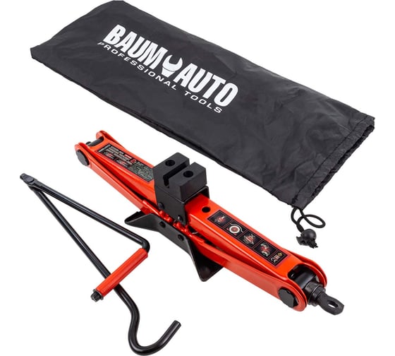 Домкрат механический BaumAuto ромб 2 т (h min 115мм, h max 400мм, L-420мм) в водоотталкивающем чехле BM-10152D(59982)