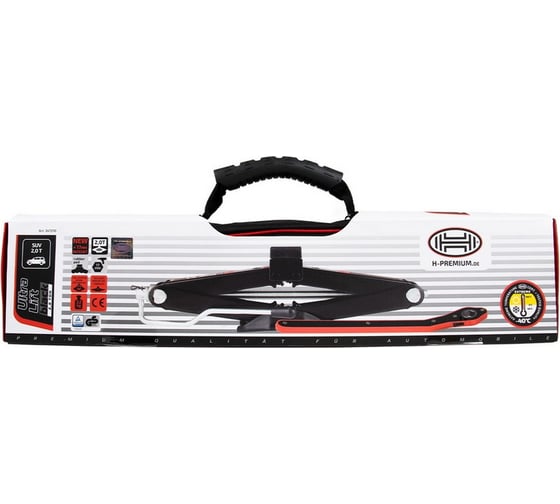 Набор домкрат РОМБ + ключ с трещоткой Heyner h 98-442 мм, 2 т 347210