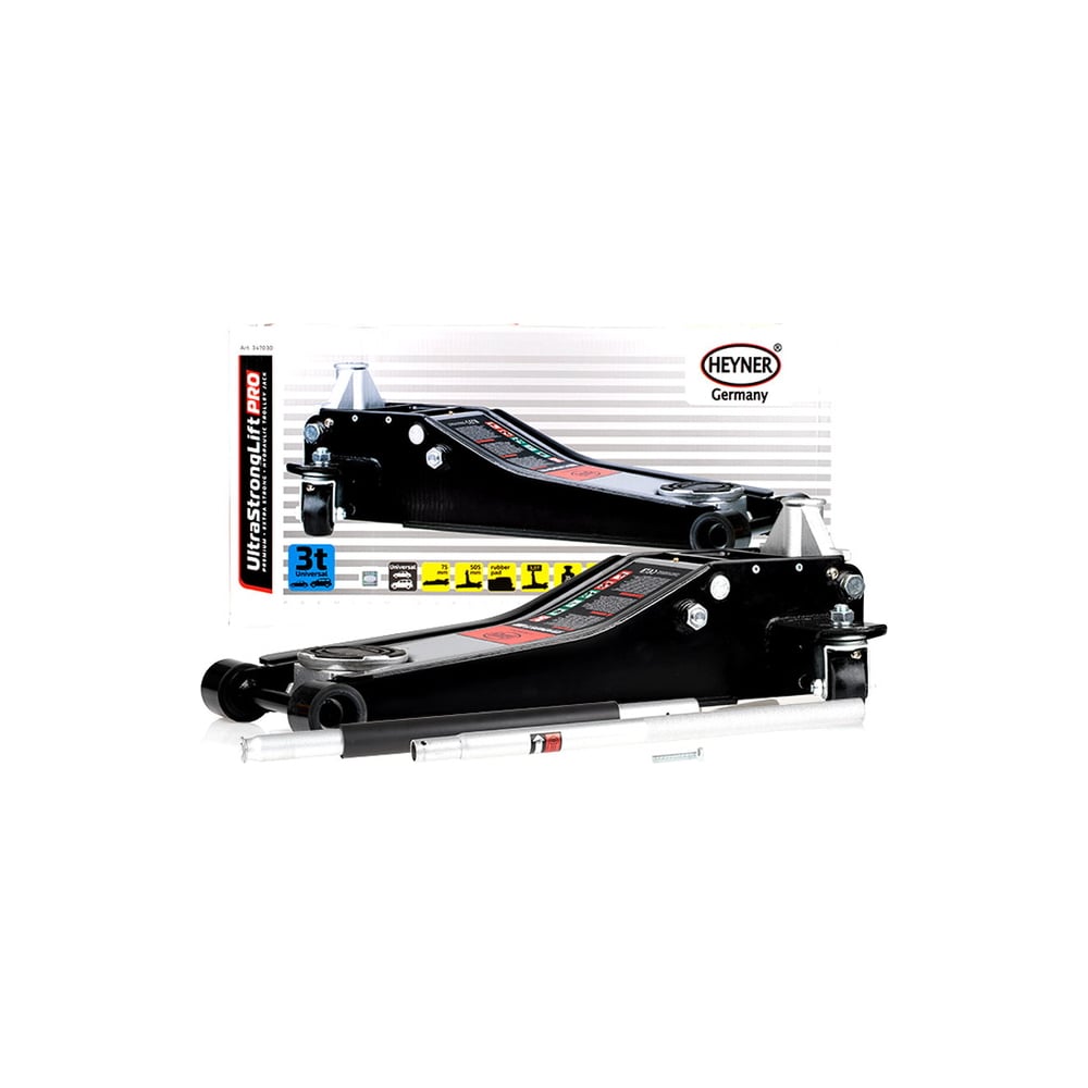 Подкатной низкопрофильный гидравлический домкрат Heyner Premium 3 т, 75 ...