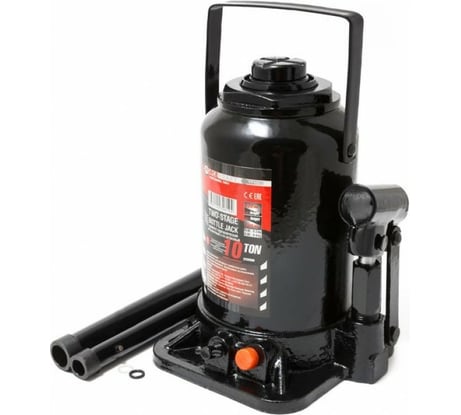 Бутылочный двухштоковый домкрат с клапаном FORCEKRAFT FK-TF1002 10т 26590