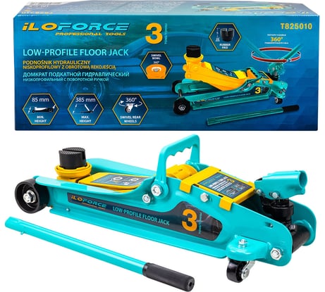 Домкрат подкатной гидравлический iLOFORCE 3т IF-T825010(61020)