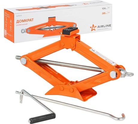 Ромбический домкрат Airline 1.5 т, MIN - 104 мм, MAX - 385 мм AJ-R-1.5