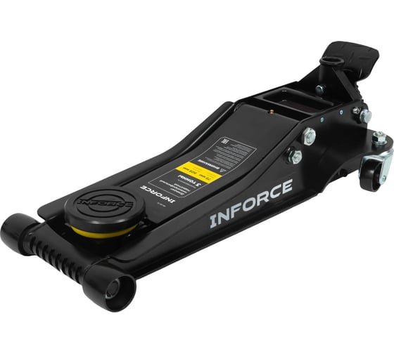 Низкопрофильный подкатной гидравлический домкрат Inforce 3 тонны, высота подхвата 75мм, высота подъема 505мм 08-08-75