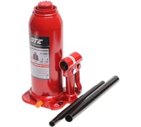 Домкрат гидравлический бутылочный 8т (h min-222мм, h max-447мм, ход штока-145мм, ход винта-80мм) GTE TH90804 827558