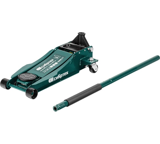 Домкрат гидравлический подкатной СИБРТЕХ 3 т, 85-490 мм, быстрый подъем, низкий подхват, проф. 50850