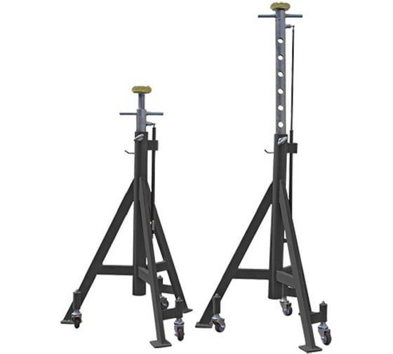 Стойка опорная KraftWell 7,5 т. с пневмолифтом KRWJS7.5H 1