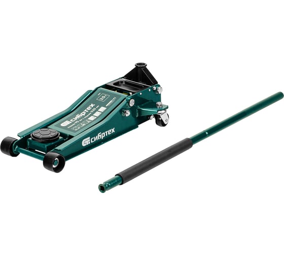 Домкрат гидравлический подкатной СИБРТЕХ 3.5 т, 95-520 мм, быстрый подъем, низкий подхват, проф. 50851