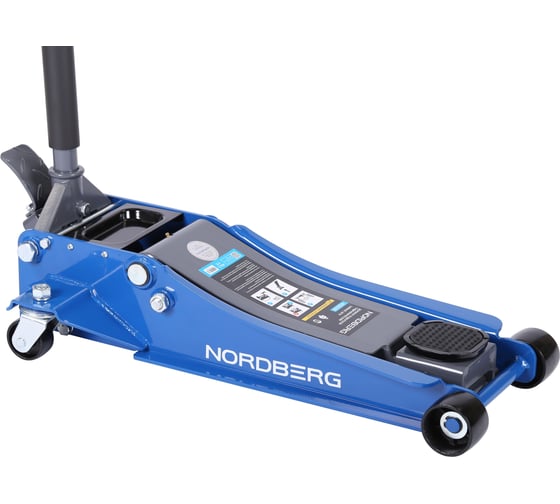 Домкрат подкатной NORDBERG 4 т, низкий подхват, педаль N32039 1