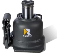 Домкрат бутылочный RUNTEC двухштоковый, профессиональный 10 т, 125-225 мм RT-WJ10