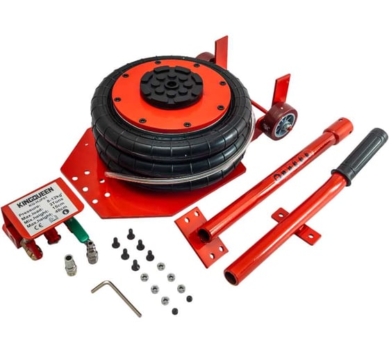 Подкатной пневматический домкрат KINGQUEEN 3т, подъем 15-40см, KQ-HJP01 1